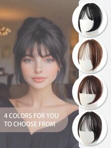 360° Full Coverage Bangs Clip, Clip-On Bangs For Women, Everyday Wear - Multicolor - View 7