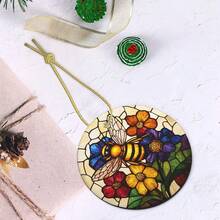 Bee Ceramic Christmas Hanging Ornament For Xmas Tree Wedding Holiday Party Home Decor - Bee - 查看 5