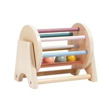 Wooden Rainbow Rolling Ball Toy, Baby Early Education Puzzle Toy, Colorful Track Rolling Ball, Promotes Hand-Eye Coordination Development - Multicolor - View 7