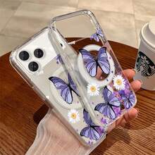 Cartoon cute butterfly Phone case  Suitable for  MOTO G85 G45 G34EDGE50PROEDGE60STYLUS  EDGE60 Halloween gift, Easter gift, gift for friends, gift for family. Transparent magnetic case - Mariposa magnética transparente 17-SKU1-RKWVJU de dibujos animados - Ver 1