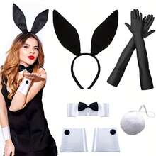 D EXCEED 3/4/5pcs Women's Easter Bunny Cosplay Costume Accessories - Suitable For Halloween, Cosplay Conventions, Theme Parties And Dress-Up Events - Multicolor - View 7