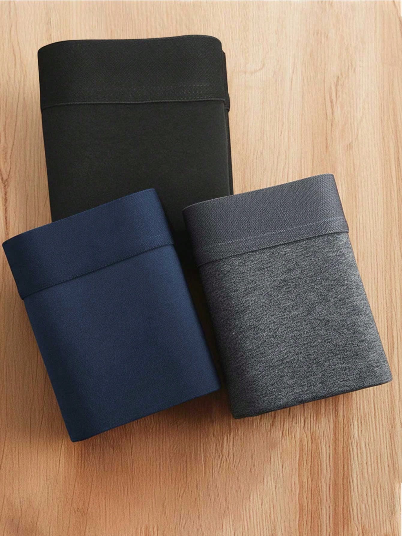 3 قطع سراويل داخلية رجالية، متوسطة المطاطية، أحادي...