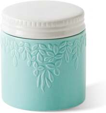Hoja azul en relieve