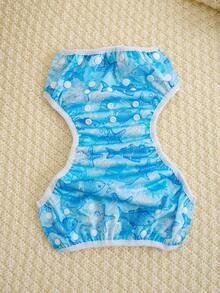 1pc Reusable Baby Swim Diaper, Adjustable Diaper Swim For Toddlers 9 Months - 3 Years Old, For Swimming Lessons Baby Girls, Boys, Natural Color Swim Diaper - Multicolor - View 11