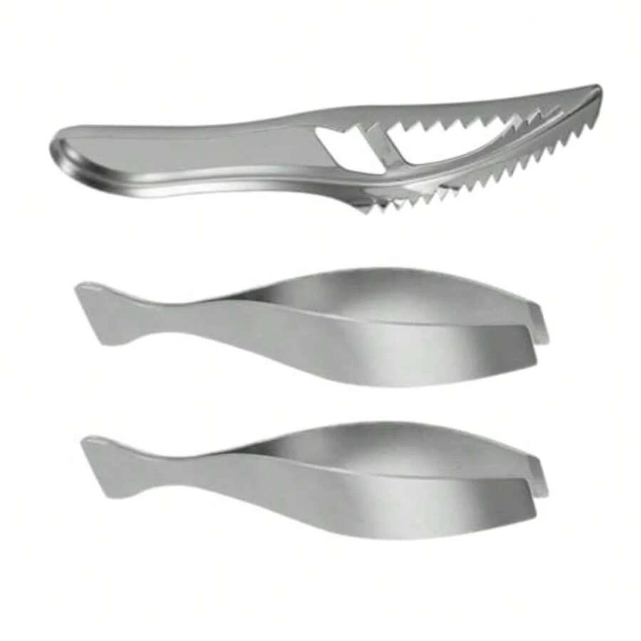 CYPNDesescamador De Pescado Y Pinzas Para Espinas De Acero Inoxidable Herramientas De Cocina Para Limpieza Rápida Y Segura Diseño Ergonómico Y PortátilFashion - 219618744 - Ver 1