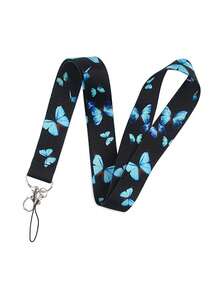 1 chiếc dây đeo hình bướm, thích hợp cho bác sĩ, y tá, sinh viên, giáo viên, dùng làm thẻ ID, thẻ xe buýt, có thể dùng làm quà tặng hoặc sử dụng hàng ngày. - Nhiều màu - Xem 4