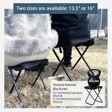 Camping Stool, Portable Folding Stool With Storage Bag, Collapsible Outdoor Footrest Suitable For Travel, Hiking, Fishing, Picnic, BBQ - Multicolor - View 5