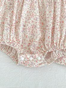 Áo liền thân cho bé gái, cổ Peter Pan dễ thương, thêu hoa, kiểu công chúa thời trang. - Hồng - Xem 6