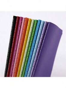 5pcs Random Color Notebooks | A6 Paper Diary, Colorful Soft Cover - Multicolor - View 5