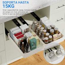 CYPNDAYONE 3 Pack Organizador Extraíble para Armarios de 40cm de Profundidad Cajones Extraíbles para Armarios de Cocina Organizador de Armarios Multiusos para Cocina Baño Almacenaje en Casa BlancoFashion - 227797561 - Ver 5
