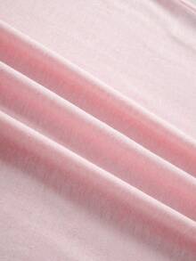 女士“国王的女儿”图案T恤，圣经美学信仰服饰，圆领短袖休闲T恤，背面印有文字，夏季款 - 淺粉色 - 查看 4