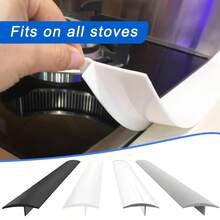 Premium tätningslister för köksspalt - Värmebeständiga silikon-spilltätningslister lämpliga för spis/ugn/bänkskiva, förhindrar skräp- och vätskeläckage - Moderna tätningslister för köksapparater, tillämpliga på 12 scenarier, spis, diskho, ugn, apparater och mer - Multifärgad - Visa 10