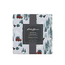 CYPNEddie Bauer - Coleccion Franela: juego de sabanas de algodon preencogidas y cepilladas para mayor suavidad comodidad y sensacion acogedora King Tree FarmFashion - Rey - Ver 4