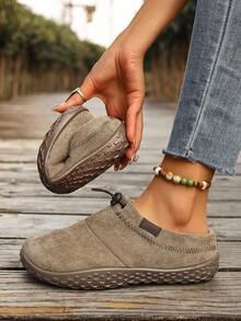 Women's Casual Slippers For Spring And Autumn, Non-Slip, Wear-Resistant, Lightweight And Comfortable Soft-Soled Women's Slippers, Suitable For Daily Wear And Indoor Activities - Khaki - View 7