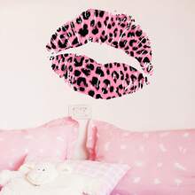 Leopard Lip Print Wall Stickers, Modern Self-Adhesive Wall Stickers, Home Decoration Stickers, Wall Stickers, Vinyl Stickers, Spring Decorations, Add Vitality To Your Home, Rama Decorative Stickers - Pink - View 11