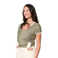 JCH-Aura Baby Wrap Sustainable Knit - Olive Diamonds - Diamantes de oliva - Ver 9