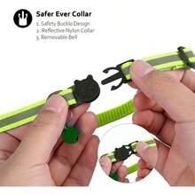 iDestry Coleira para Gatos com Suporte para Air Tag, Capa Protetora para Orelhas de Gato, Coleira com Sino Refletivo, Destacável para Air Tag, Adequada para Gatos Machos e Fêmeas, Capa Protetora para Rastreador GPS, Coleira Ajustável. Air Tag não incluso. - Multicolorido - Ver 4