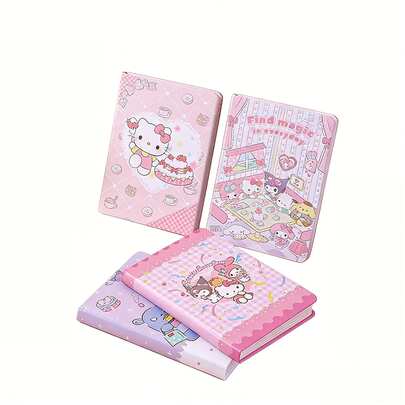 SANRIO Bộ 1 cuốn sổ tay hoạt hình  nhiều màu sắc, văn phòng phẩm chất lượng cao dành cho học sinh, bé trai và bé gái, thích hợp cho các dịp lễ, tiệc tùng, làm quà tặng.