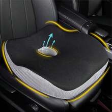 CYPN47*41cm Mas Grande - Cojin para Asiento Automovil Asientos para Auto con Dona para Hemorroides Cojin para Chofer Mejore Campo Visual y ComodidadFashion - Gris - Ver 2