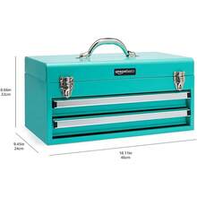 CYPNAmazon Basics - Cómoda organizadora de acero con 2 cajones acabado con recubrimiento en polvo turquesaFashion - 227365968 - Ver 7