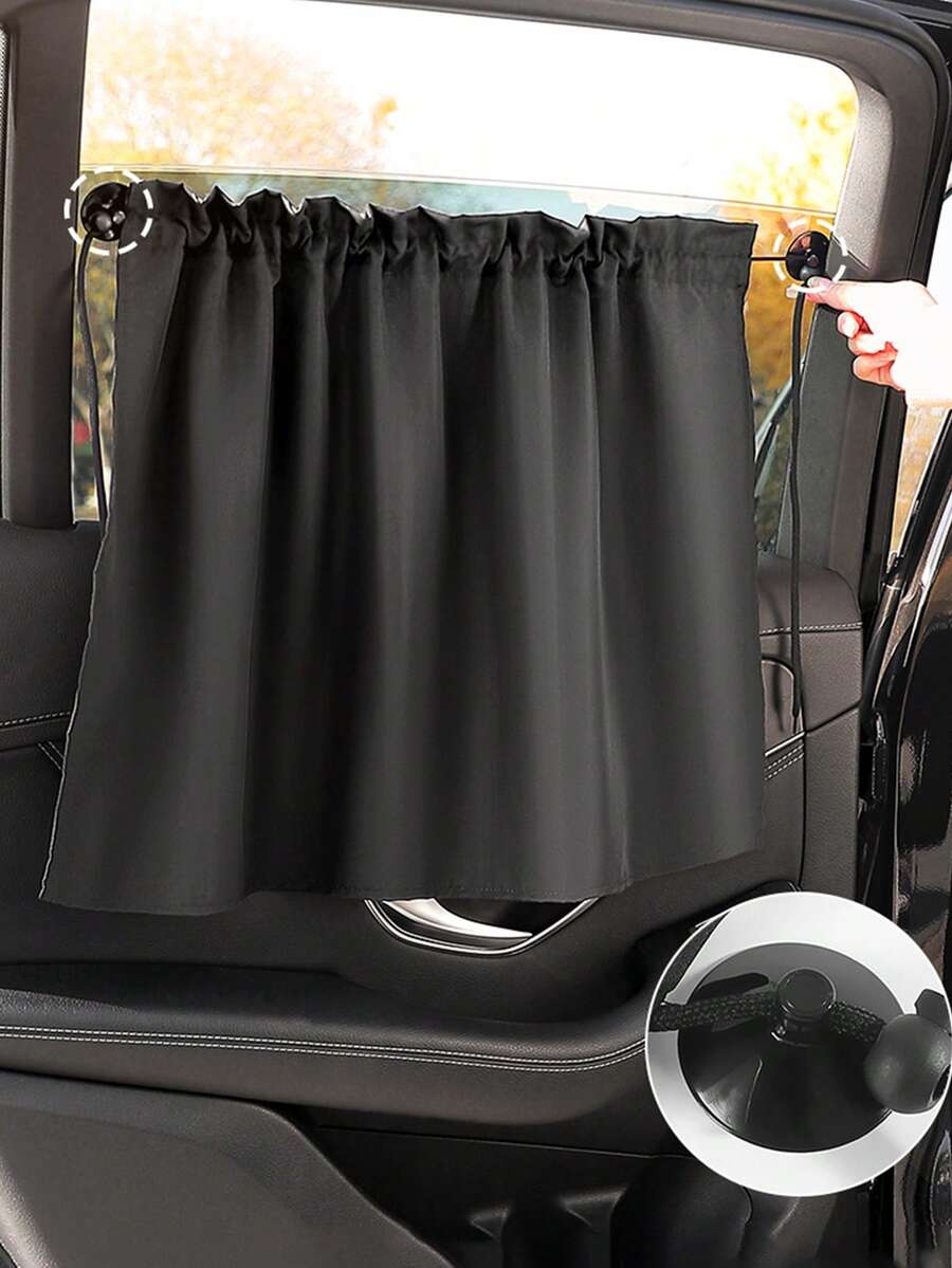 1/2pcs Baby Car Seat Sunshade, Suction Cup Side Window Curtain For Privacy