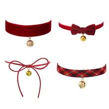 1/4/5/6pcs Handmade Lolita Accessories Women's Neckband Bowknot Blue Heart Pendant Choker Collarbone Chain Butterfly Necklace Suitable For Comic Exhibition Activities Necklace - Sợi len sóng xanh số 3 - Xem 9