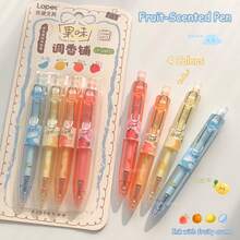 1/4 chiếc bút bi bỏ túi thơm mùi trái cây | Bút gel khô nhanh nhiều màu sắc 0.5mm, bút viết nhật ký/vẽ trong suốt thời trang có kẹp bỏ túi, nhựa nhẹ - Nhiều màu - Xem 1
