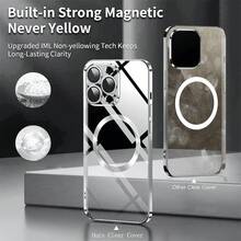 1pc Silver Luxury Electroplated Magnetic Wireless Charging TPU Full Body Protective Case With Lens Film, Silicone Soft Shockproof Anti-Scratch Anti-Fingerprint Slim Transparent Case Compatible With Apple 17 Pro/17 Pro Max/17 Air/17/16 Pro/16 Pro Max/16 Plus/16/16E/15 Pro/15 Pro Max/15 Plus/15/14 Pro/14 Pro Max/14 Plus/14/13 Pro/13 Pro Max/13/12 Pro/12 Pro Max/12/11 Pro Max/11/11 Pro - Silver - View 6