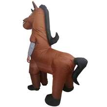 Valentine's Day Limited! Adult Funny Active Horse Inflatable Costume, Gallop Towards The Party Of Love! - Active Horse - View 4