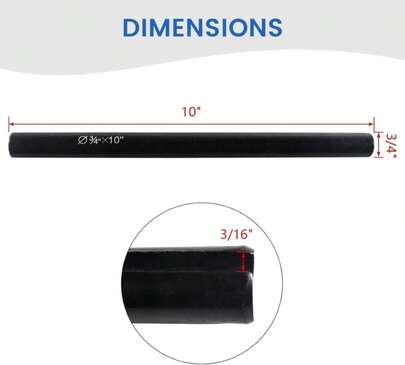 Pinkhatcat 10" X 3\/4" Jackshaft With 3\/16" Keyway For Go Kart Mini Bike