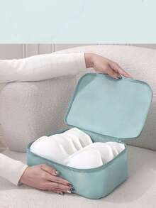 Set de 8 piezas Bolsa organizadora de viaje de gran capacidad, Cubos de embalaje de equipaje multifuncionales, Bolsas de compresión, Caja con contraseña portátil, Bolsas de almacenamiento de ropa a prueba de polvo y humedad, Bolsas de cosméticos, Organizador de baño, Artículos esenciales de viaje, Bolsa de viaje de vacaciones, Adecuado para organización de viajes, Almacenamiento en el hogar y el armario - Multicolor - Ver 7