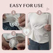 4pcs/10pcs Shirt Cinch Clips For Women - Adjustable T-Shirt Clips To Reshape & Style Outfits, Fashion Accessory (Black/White)