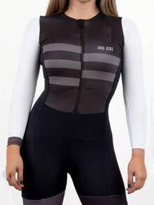 4-Season Cycling Jersey, Women's Road Cycling Jersey, Cycling Sports Top, Cycling Apparel, Bicycle With Pockets - Multicolor - View 4