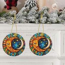 Sun Ceramic Christmas Hanging Ornament For Xmas Tree Wedding Holiday Party Home Decor - 孫文 - 查看 9