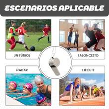 CYPNSilbato de Acero Inoxidable Paquete de 5 Silbato de Sonido Fuerte Ideal para Entrenadores Fuerte y Duradero para Árbitros Entrenadores Salvavidas Deportes de EquipoFashion - como en la foto - Ver 6