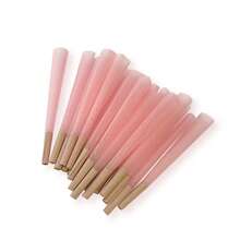 新年礼物推荐：【方便防潮粉色纸筒，30个装，长10.8厘米*宽1厘米*高2.6厘米】。手工制作，纸质轻薄柔韧。现货供应，适合派对、新年、万圣节、感恩节、复活节等场合作为礼物。方便携带，经济实用。