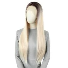 13x4蕾丝前假发，酒红色、渐变铂金色、渐变棕色可选，自然发际线，适合日常佩戴和角色扮演，男女通用 - 彩色 - 查看 13