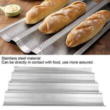 CYPNYosoo Health Gear Pan de Pan de Acero Al Carbono para Hornear 4 Ondas de de Boldes para Hornear Al Horno sin Estribo T Te Toast Toast Coking Bakers Moldado para cuatro ranurasFashion - 227378435 - Ver 4