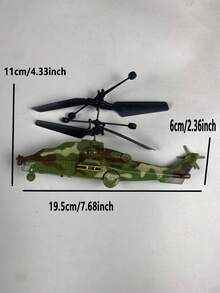 Remote Control Smart Sensing Helicopter, Fighter Plane, Made Of Anti-Fall Material, Infrared Sensing Remote Control Helicopter. Toy Plane, Remote Control Helicopter, Remote Control Plane, Plastic Flying Toy, Gesture Sensing, Infrared Interactive Educational Toy, With LED Lampshade, Remote Control No Battery Required. - Army Green - View 13