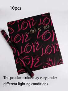 20张情人节鲜花包装纸，防水印花花束包装纸，适用于插花和礼品包装