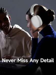 Wireless Microphone Headphones – Versatile For Gaming, Sports, Running & Travel | Stereo Sound, Perfect Christmas Gift - 銀色 - 查看 4