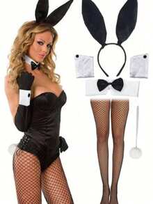 D EXCEED 3/4/5pcs Women's Easter Bunny Cosplay Costume Accessories - Suitable For Halloween, Cosplay Conventions, Theme Parties And Dress-Up Events - Multicolor - View 1