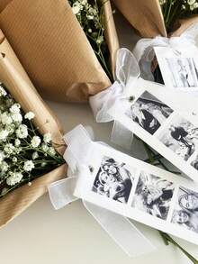 1/3pcs Bridesmaid Proposal Photo Strip, Customize Photo And Text,Will You Be My Bridesmaid Card, Bridesmaid Proposal Card - Multicolor - View 5