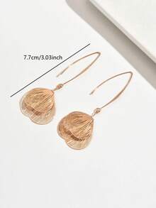 1 Pair Women's Fashionable Geometric Hollow Earrings, Suitable For Daily Wear - Multicolor - View 4