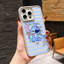 This Disney Lilo & Stitch Phone Case, Featuring Stitch And Angel Cartoon Characters, Boasts A Cute And Playful Design, A Simple And Stylish Appearance, And A Smooth And Comfortable Feel. It Features A Magnetic Back, Camera Protection, A Transparent And Fashionable Back Panel, And Reinforced Corners For Effective Drop Protection, Making It An Ideal Choice For Young People. This Phone Case Is Compatible With IPhone 17/16/15/14/13/...12/11/XR/XS/X Series And SamsungGalaxy S22, S23, S24, And S25 Series Phones. It's The Perfect Gift For Friends And Family. - Pink - View 8