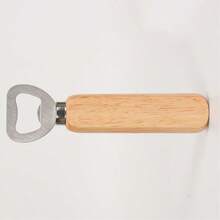 Customized Text/Logo Wooden Bottle Opener, Personalized Wedding Gift And Party Favor, Groomsmen/Bridesmaids Gift, Father's Day Gift For Dad, Stainless Steel And Wood Kitchen Tool - Multicolor - View 13