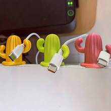 3/5/7件套，固定式理线器，手机及数据线支架，免钻孔自粘式理线夹，适用于办公桌、床头柜、电脑桌，多功能安装支架，理线夹