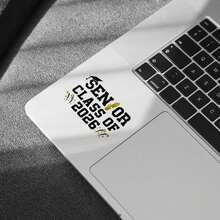 1/3/5 ملصقات فئة 2026، ديكورات فئة 2026 بقطر 3 بوصة، تخرج 2026، خريج 2026 - ملصقات لأجهزة الكمبيوتر المحمول والزجاجات المائية والهواتف وزجاج السيارة والخوذة ملصقات فينيل - متعدد الألوان - مشاهدة 3