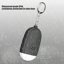 Alarmas personales de Siren de Defensa Personal Recargable Alarma de Defensa Personal Recargable Alerta DE Emergencia PROTECTIVA DE Siren PROFUNDAD - Negro - Ver 4