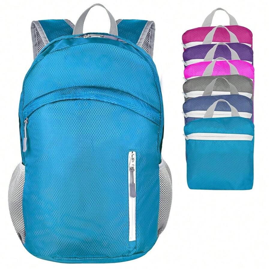 35L Mochila impermeable plegable y ligera para playa, con compartimento seco y húmedo, mochila HiFKing para hombres y mujeres, color azul - Azul2 - Ver 1